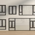 Modern Windows casement windows floor-to-ceiling windows doors and windows balcony windows 3d model