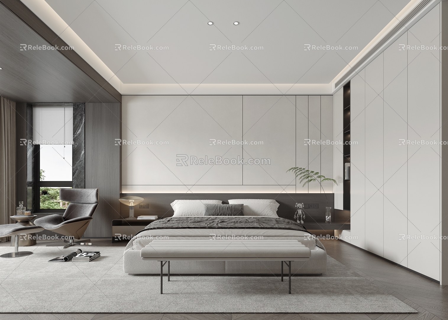 Modern Bedroom 3d model