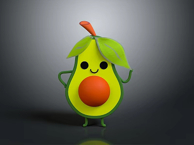 avocado fruit fresh fruit seasonal fruit highlights fruit meal tropical fruit specialty fruit 3d model
