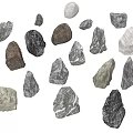 rockery stone 3d model