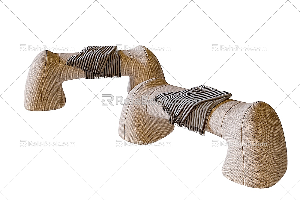 Modern Simple Sofa Stool Sofa Stool Simple Sofa Stool 3d model