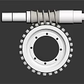 modern variable speed gear transmission gear 3d model