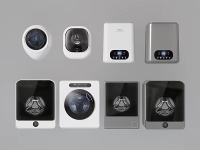 modern washing machine washing and drying machine mini washing machine underwear washing machine dryer 3d model