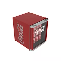 Red Coca Cola Refrigerated Display Cooler With Glass Door And Cans