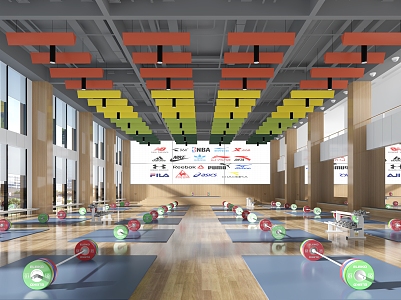 weightlifting hall 3d model