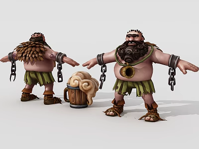 Modern Game Characters 3d model Modern Game Characters 3d model