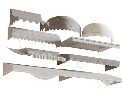 Modern Canopy Awning 3d model