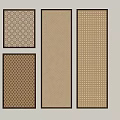 Decorative Wall Panels With Various Perforated Patterns And Designs 3d model