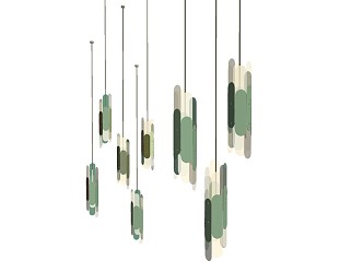 Modern chandelier floor lamp wall lamp 3d model