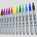 Sharpie Fine Point Markers With Assorted Vibrant Colors Neatly Arranged For Daily Use