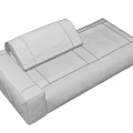 C razy diamond sofa modern sofa shaped sofa lazy sofa brand sofa 3d model