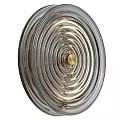 Modern Wall Lamps with Colorful Glass Shades and Brass Bases