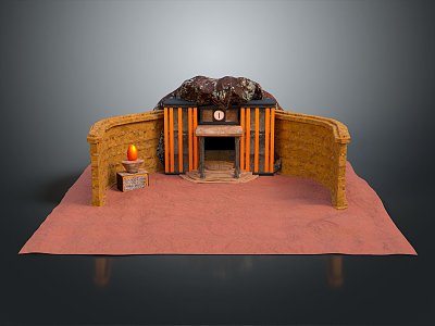 ancient temple ancient tunnel underground palace underground city ancient temple stone temple ancient tomb model