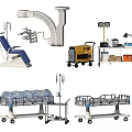 Essential Medical Devices Including Dental Chair Mobile Medical Cart IV Stand And Hospital Beds