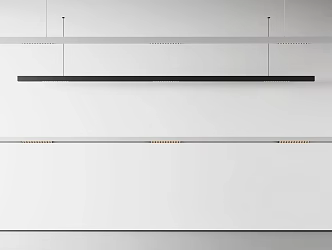 Modern Minimalist Strip Chandelier 3d model