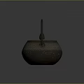 Cast Iron Teapot Traditional Design With Honeycomb Texture Loop Handle And Decorative Lid Knob