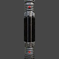 double-edged lightsaber laser sword 3d model