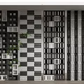 Modern Decorative Room Dividers With Geometric Patterns And Black White Design