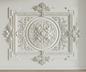 European-style ceiling line 3d model