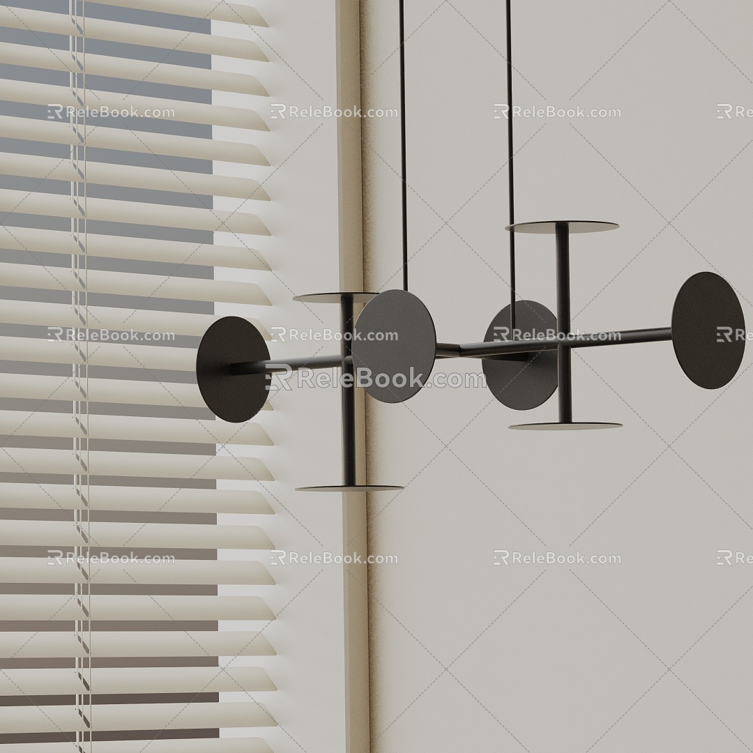 Modern chandelier 3d model