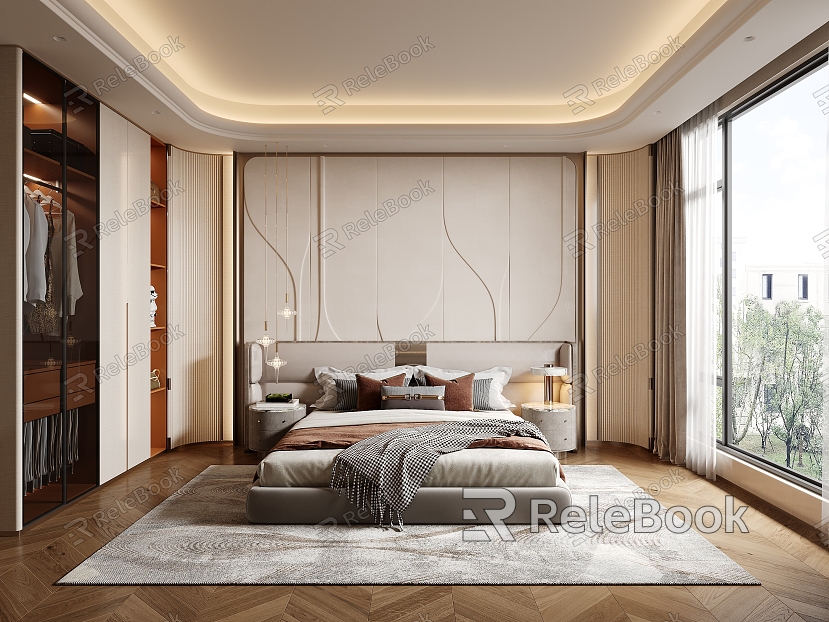 Light Luxury Bedroom model