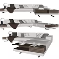 Modern Corner Sofa Minotti Combination Sofa Combination Sofa 3d model