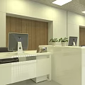 Modern Spacious Conference Room Interior With Wooden Table Ergonomic Chairs And Glass Partitions