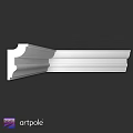 White Ornate Cornice Molding For Interior Architectural Design