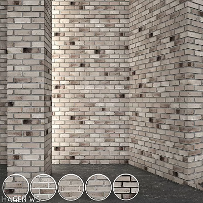 Brick Wall Component Featuring Textured Surface And Vintage Pattern In Building Structure 3d model