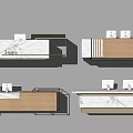 Front Desk Reception Company Front Desk Hotel Front Desk Homestay Front Desk 3d model