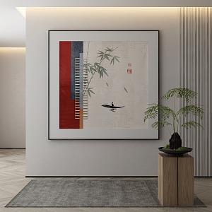 New Chinese Decorative Painting 3d model