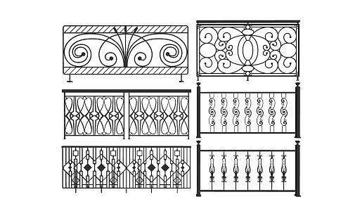 Modern Railing 3d model