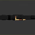 Black Pistol With Bullets Placed On Dark Surface For Weapon