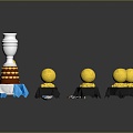 Hyundai Trophy World Cup Champions Trophy Gold Cup 3d model