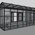 Modern Sun Room 3d model