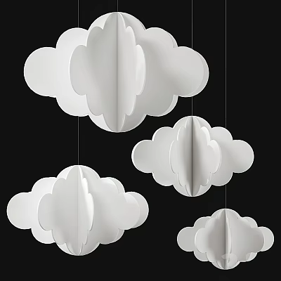Modern pendant cloud pendant 3d model