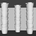 Special-Shaped Column Spiral Column Creative Package Column Cylindrical Package Column Decorative Column 3d model