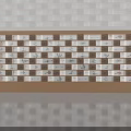 Decorative Cultural Background Wall With Patterned Tiles And Warm Ambient Lighting 3d model