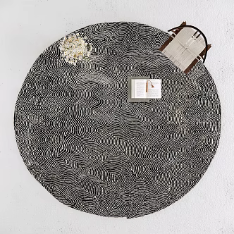 Modern Round Carpet 3d model