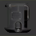 Metallic Casing Instrument With Green Screen Display And Gray Background Surface