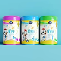Colorful Ceramic Jars with Cartoon Patterns in Pink Blue Green Hues for Storage