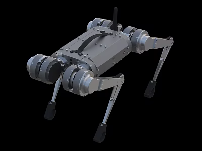 Advanced Industrial Quadruped Robot With Mechanical Legs For Inspection Work 3d model