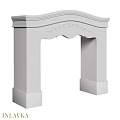 Elegant White Fireplace Featuring Classical Decorative Carvings In Home Interior Design