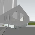 Modern Urban Architecture With Tall Buildings And Glass Curtain Walls Design