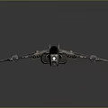 Modern fighter sci-fighter sci-fighter space fighter 3d model