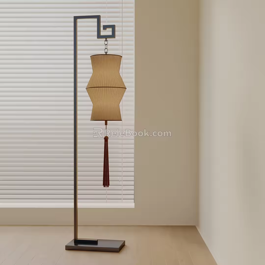 Modern floor lamp 3d model