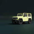 Bright Yellow Compact Off Road SUV With Black Wheels And Rugged Design