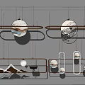 New Chinese Chandelier 3d model
