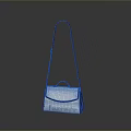 Stylish White Crossbody Shoulder Bag With Black Strap And Feuer Wasser Lettering