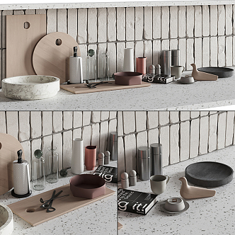 Modern Kitchen Supplies Kitchenware 3d model